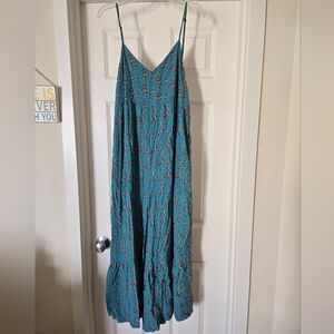 NATURAL LIFE Teal Floral Jumpsuit